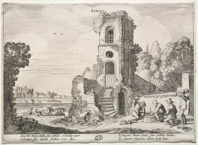A tizenkét hónap: június. alkotó: Jan Van de Velde
