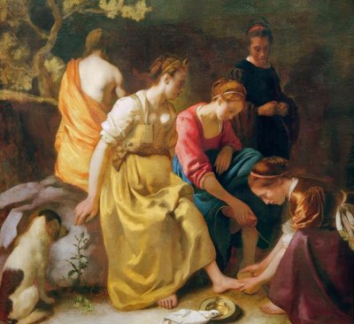 Diana a társaival alkotó: Jan Vermeer van Delft