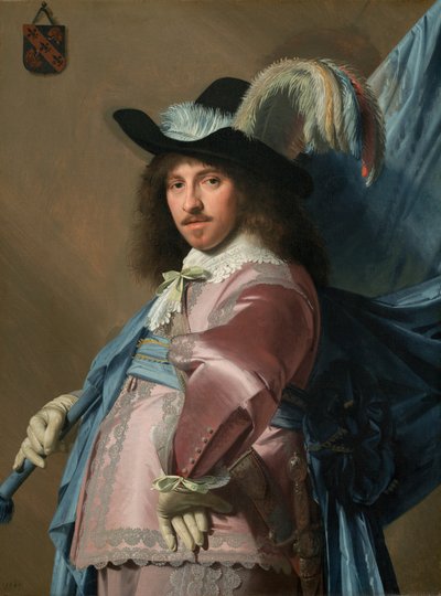 Andries Stilte mint zászlóvivő, 1640. alkotó: Jan Verspronck