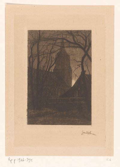 templom Larenben alkotó: Jan Veth (signed by artist)