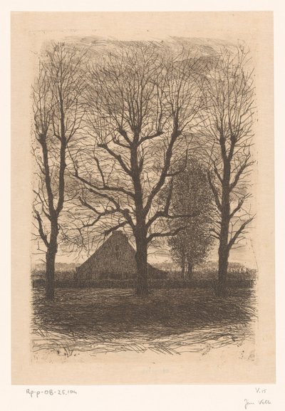 Farm magas fák között, Ewijkshoeve alkotó: Jan Veth