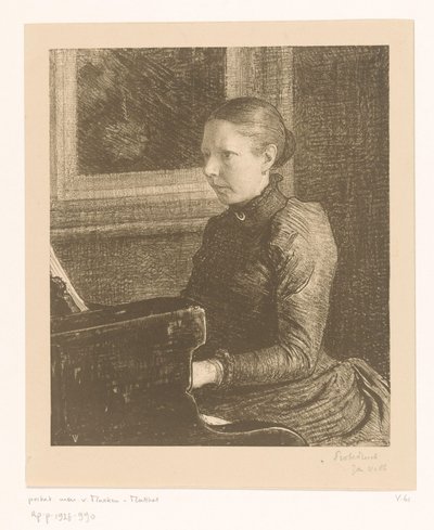 Agneta Matthes portréja alkotó: Jan Veth