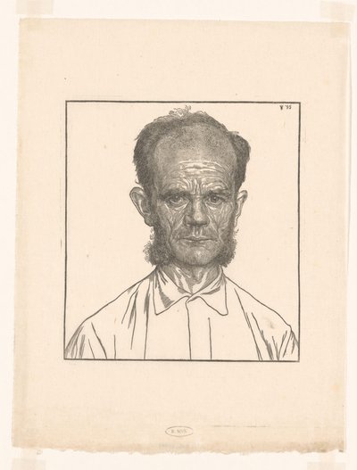 Louw, a kertész portréja alkotó: Jan Veth