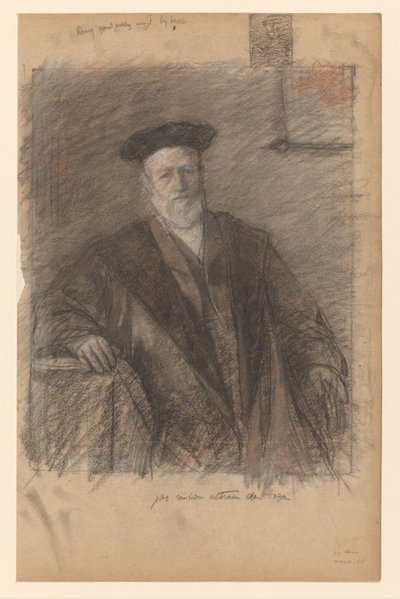 Dr. Pieter Johannes Veth professzor portréja ruhában alkotó: Jan Veth