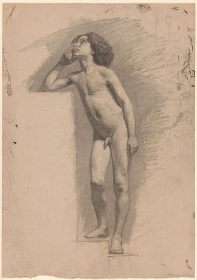 álló meztelen fiú alkotó: Jan Veth