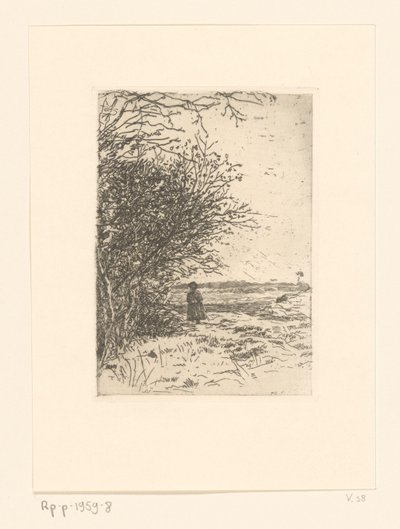 Nő a tájban Woman on the Heath (eredeti cím) alkotó: Jan Veth