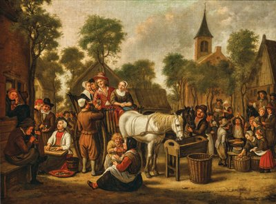 Jan Victor piaci jelenete 1650-es évek alkotó: Jan Victors