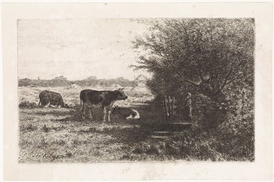 Tehenek a legelőn alkotó: Johannes Martinus Vrolijk