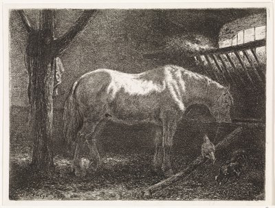 Ló istállóban alkotó: Johannes Martinus Vrolijk