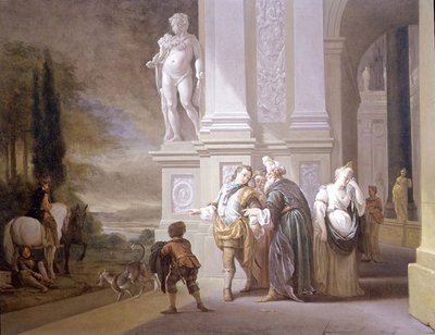 A tékozló fiú távozása alkotó: Jan Baptist Weenix