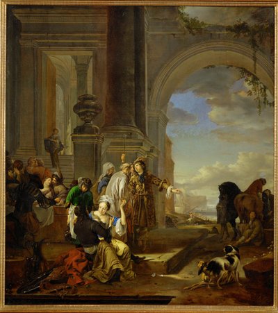 A tékozló fiú rossz társaságban alkotó: Jan Weenix