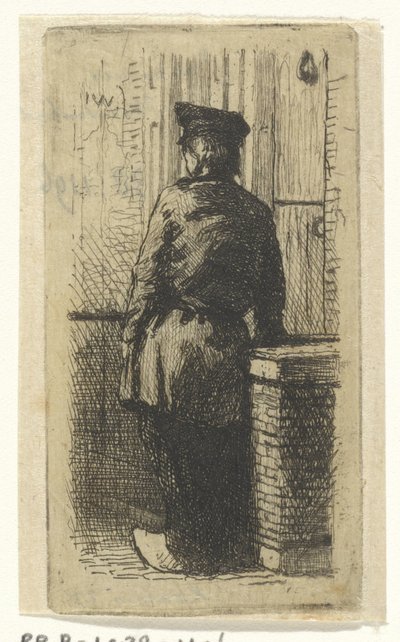 Fiatal férfi klumpában alkotó: Jan Weissenbruch