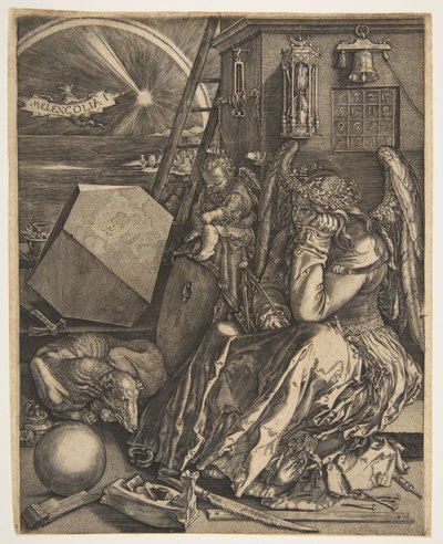 Melencolia I. példány, 1602. alkotó: Jan Wierix