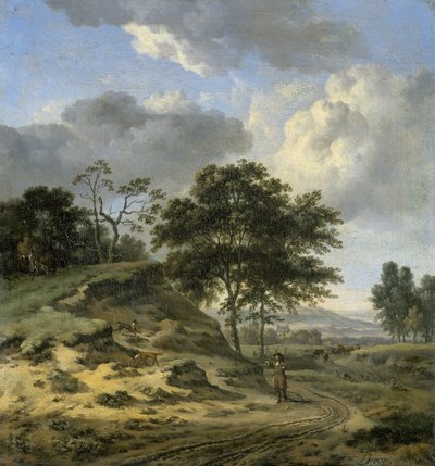 Táj két vadászral alkotó: Jan Wijnants
