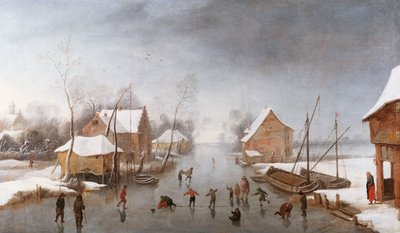 Téli folyó táj alkotó: Jan Wildens