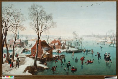 December, korcsolyázók a tavi gélen (December, korcsolyázók a jeges tavon) Jan Wildens (1586-1653) festménye alkotó: Jan Wildens