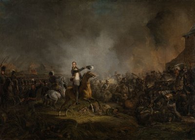 Narancs hercege Quatre-Brasban, 1815. június 16 alkotó: Jan Willem Pieneman