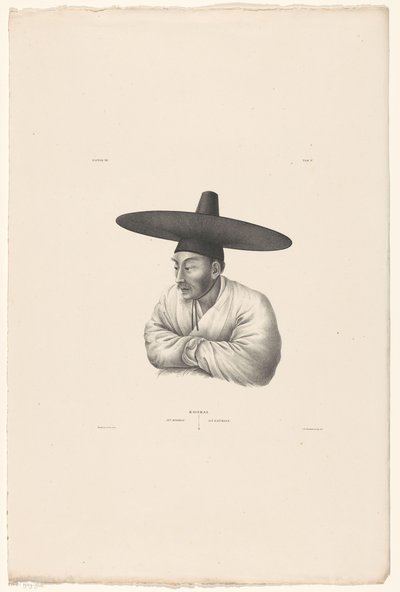 Egy koreai kereskedő portréja Koorai / Egy kereskedő / Ein Kaufmann (cím a tárgyon) alkotó: Jan Willem Vlaanderen