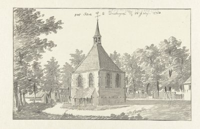 Kilátás a driebergeni templomra alkotó: Jan de Beijer