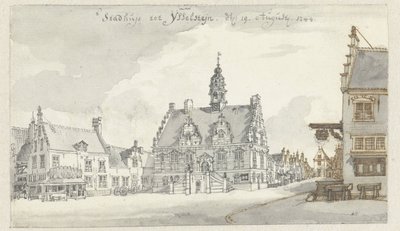 Kilátás az IJsselstein városházára alkotó: Jan de Beijer