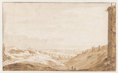 Dombos táj a brüsszeli Porte de Namurnál alkotó: Jan de Bisschop
