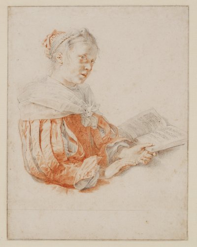 Éneklő lány alkotó: Jan de Bray