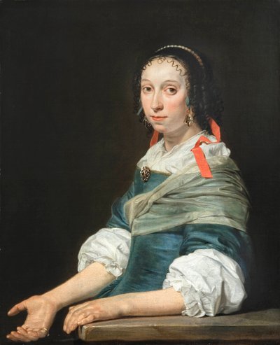 ""Fiatal nő portréja"" (Fiatal nő portréja) Jan de Bray festménye (kb. 1627-1697) alkotó: Jan de Bray