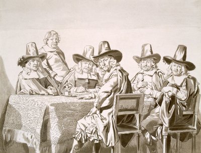 Tanulmány a "Haarlemi Gyermekárvaház régenseiről", pub. 1821-28. alkotó: Jan de Bray
