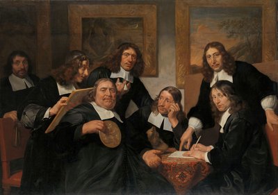 A Szent Lukács céh kormányzói, haarlem, 1675 alkotó: Jan de Bray