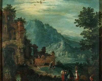 Táj klasszikus romokkal alkotó: Jan the Elder Brueghel