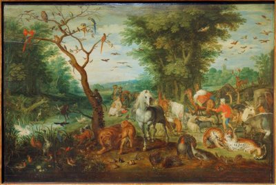 Paradicsomi táj Noé bárkájával alkotó: Jan the Elder Brueghel
