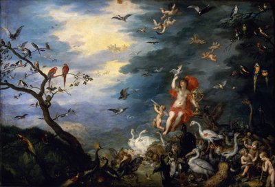A levegő allegóriája, az "Elemek allegóriájáról" szóló sorozatból, 1621 alkotó: Jan the Elder Brueghel