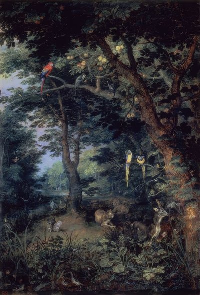 A földi paradicsom”, kb alkotó: Jan the Elder Brueghel