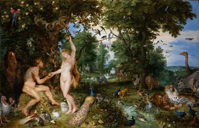 Az édenkert az ember bukásával, c. 1615. alkotó: Jan the Elder Brueghel