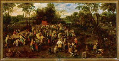 Esküvői bankett ... (festmény vásznon) alkotó: Jan the Elder Brueghel