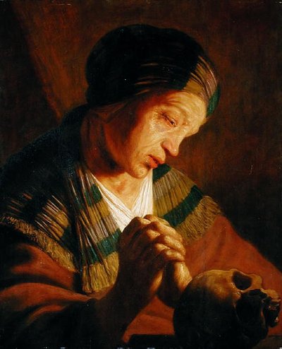 Szent Mária Magdolna az imában alkotó: Jan the Elder attr. to Lievens