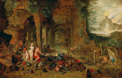 Vénusz a Vulkán kovácsműhelyében alkotó: Jan the Younger (workshop) Brueghel