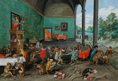 Tulipánmánia allegóriája, 17. sz. közepe. (olaj, fa) alkotó: Jan the Younger Brueghel