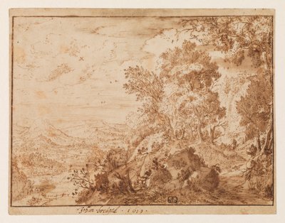 Hegyvidéki táj, 1619 alkotó: Jan Brueghel the Younger