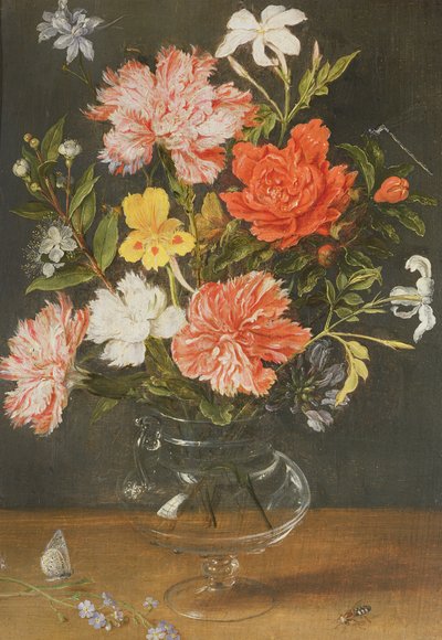 Szegfű és más virágok csendélete alkotó: Jan Brueghel the Younger