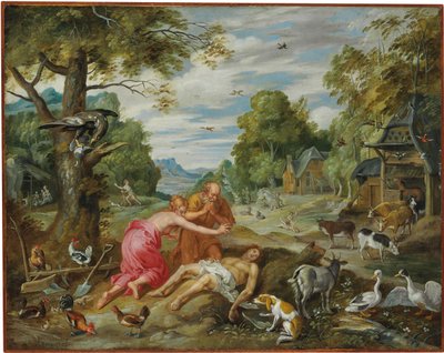 Ábel halála, Ádám és Éva történetéből alkotó: Jan Brueghel the Younger
