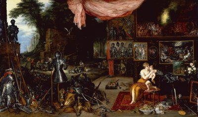 Öt érzék, érintés (olaj a panelen) alkotó: Jan the Younger Brueghel