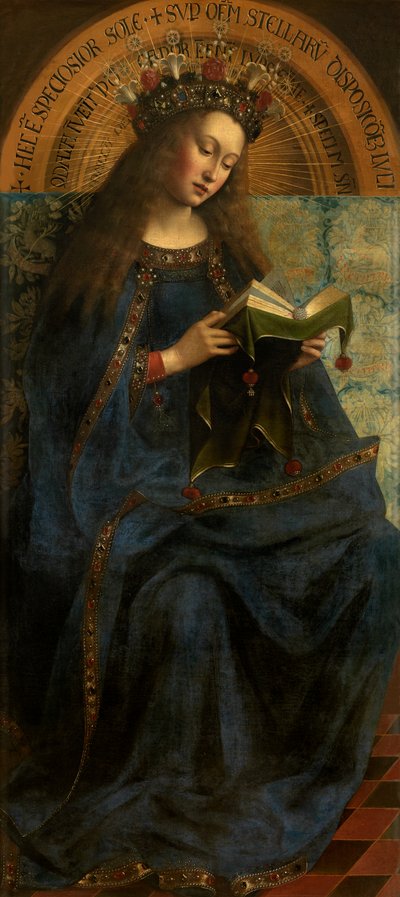 Mary (olaj, vászon) alkotó: Jan van (after) Eyck