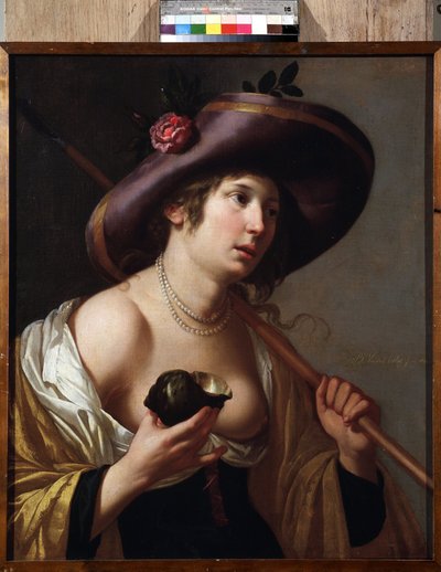 ""Granida portréja"" Granida karaktere, aki egy kagylót tart, amivel megissza a vizet, amit Daifilo pásztor ad neki. Pieter Corneliszoon Hooft "Granida" című darabja alapján. Jan van Bylert festménye (1598-1671) Gyűjtemények Múzeuma alkotó: Jan van Bijlert or Bylert