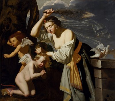 Vénusz fenyítő Ámor, 1628 alkotó: Jan van Bijlert or Bylert