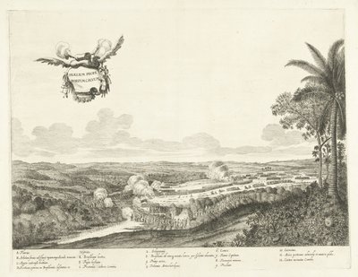 Gevechten bij Porto Calvo, 1637 Csata a Bald Harbor közelében (cím a tárgyon) alkotó: Jan van Brosterhuyzen