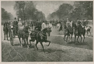 Délután a londoni Hyde Parkban: Hyde Park: Rotten Row alkotó: Jan van Chelminski