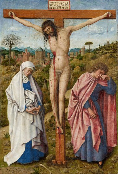 Krisztus keresztre feszítése alkotó: Jan van Eyck