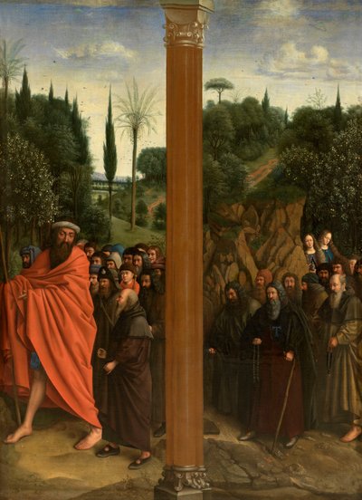 Szent remeték és szent zarándokok alkotó: Jan van Eyck