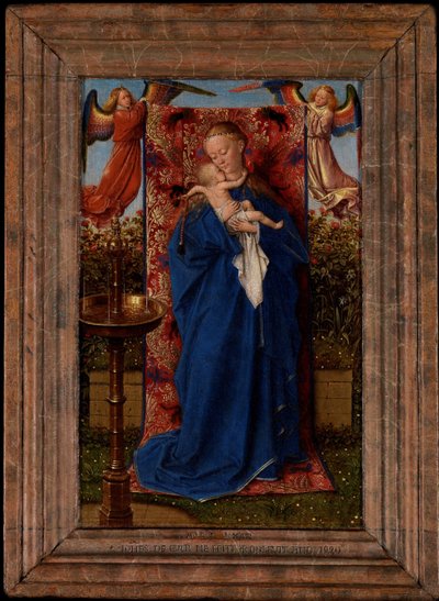 Madonna és a gyermek a szökőkútnál alkotó: Jan van Eyck